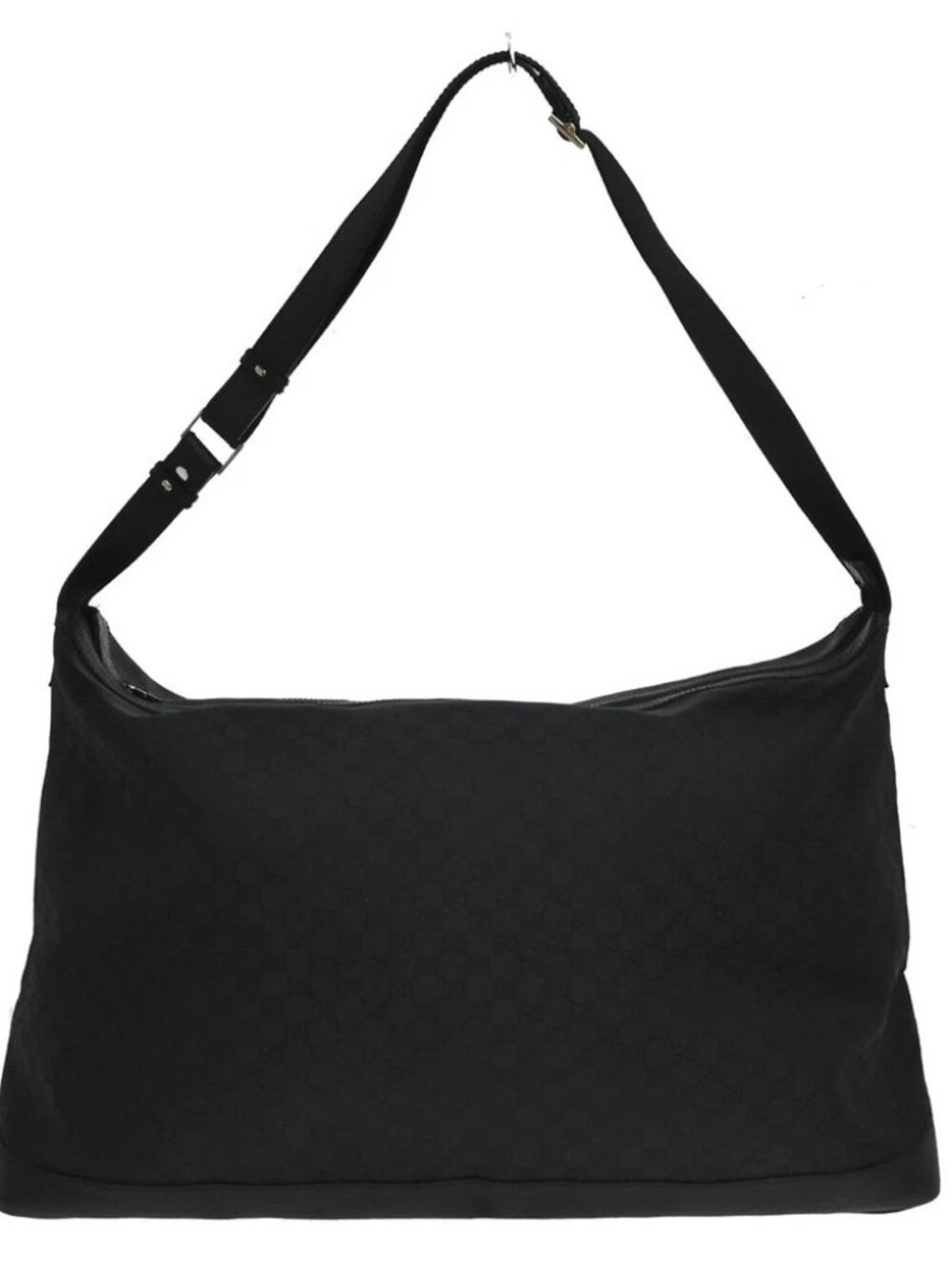 Gucci Black Nylon GG Boston Shoulder Bag